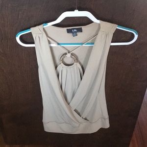 NWT!!! Tan Dressy Tank Top